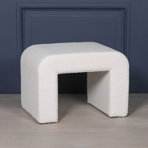 Waterfall footstool white - footstool,