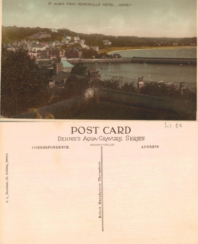 Vintage postcard aubin - vintage,