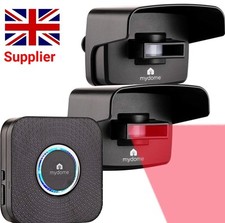 Wireless Driveway Motion Alarm DIY Home Security Motion Sensor Plugin Chime Kit