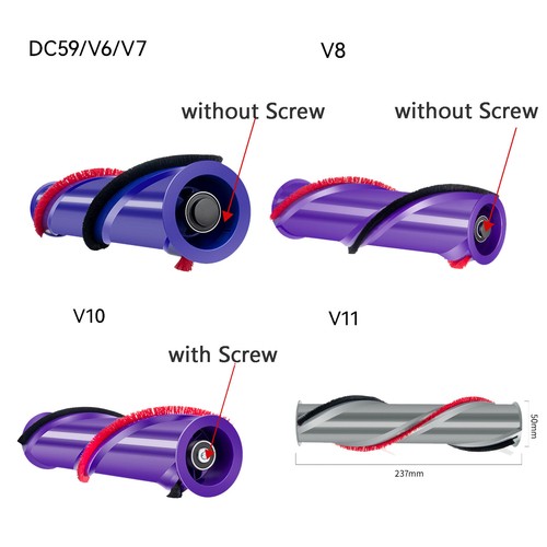 Head brush bar roller for - brush,