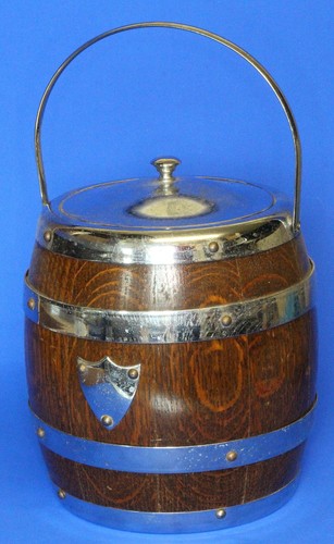 Antique oak biscuit - antique, barrel