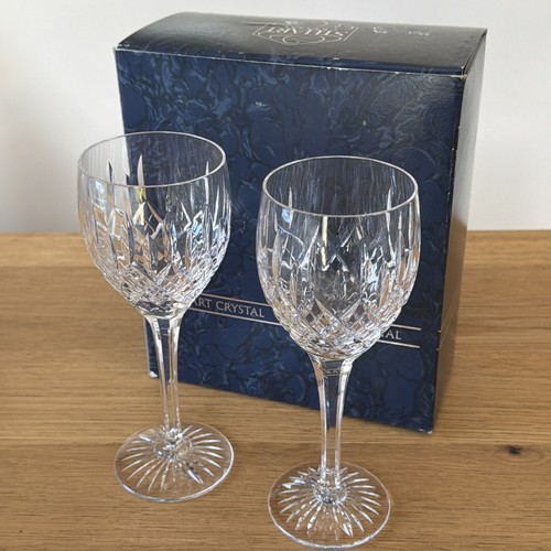 Pair signed stuart crystal - of,
