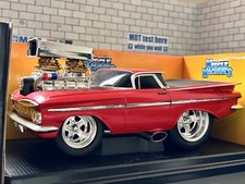 1:18 *BOXED* MUSCLE MACHINES 1959 CHEVROLET CHEVY EL CAMINO RED (Hot Rod) *RARE