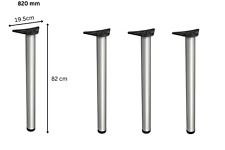 Table Leg Breakfast Bar Support Worktop Kitchen Adjustable Round 820mm Set of 4