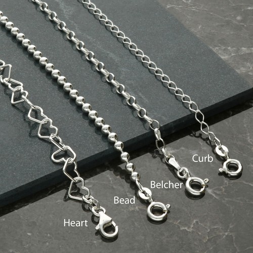 925 sterling silver anklet - 925,