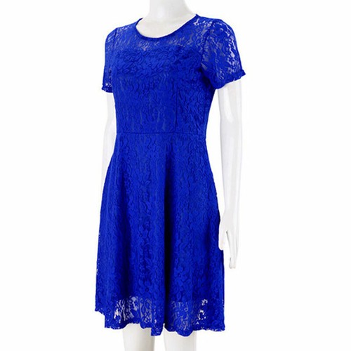 Womens ladies lace mini dress - lace,