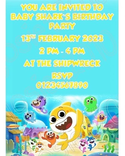 Personalised baby shark - personalised,