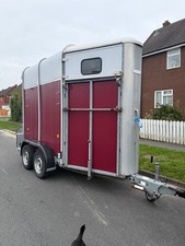 ifor williams single horse trailer hb401 red. 