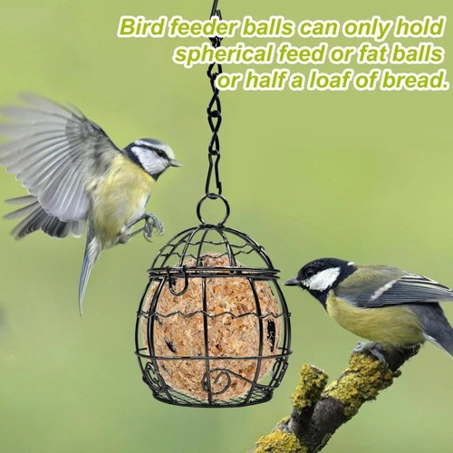 Metal fat ball feeders - 1,
