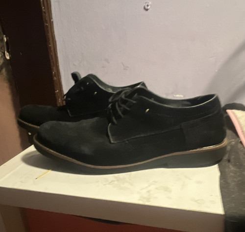 Hawkins men black leather - black,