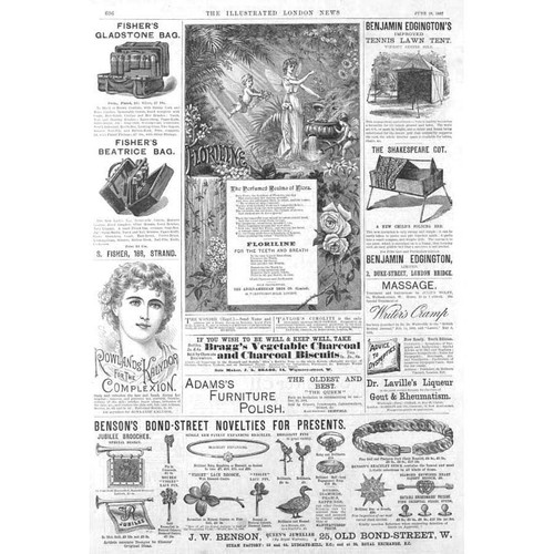 Victorian adverts floriline - victorian, adverts;