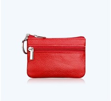 Women Leather Coin Card Key