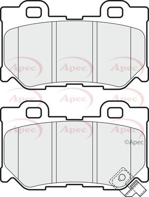 Apec rear brake pad - pad, for