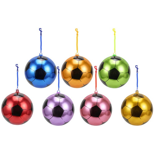 Metallic inflatable football - metallic,