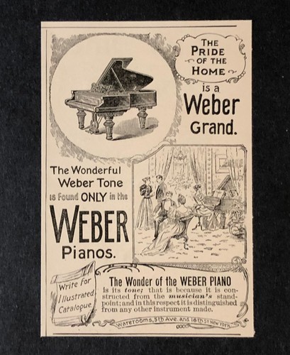 1894 weber piano advertisement - 1894,