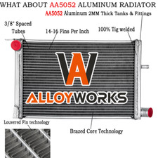 40mm Core Aluminium Radiator Fits FORD FIESTA MK3 RS 1.6 TURBO 1989-1997 UK