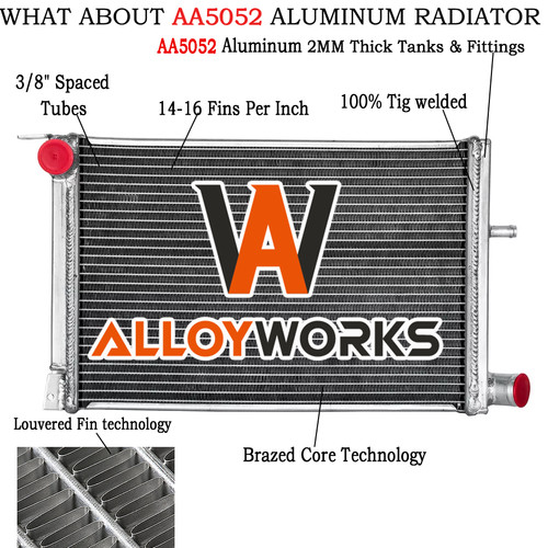 40mm core aluminium radiator - 40mm,