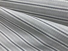 TICKING STRIPE FABRIC UPHOLSTERY MATERIAL BY NEXT 140CMS WIDE CREAM PURPLE