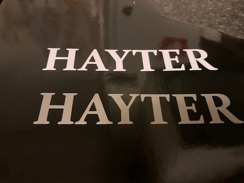 Hayter decals sticker - decals, x2