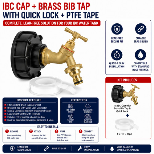 Ibc tank cap with brass - ibc,