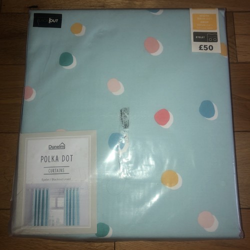 Dunelm multicoloured polka dot - dunelm,