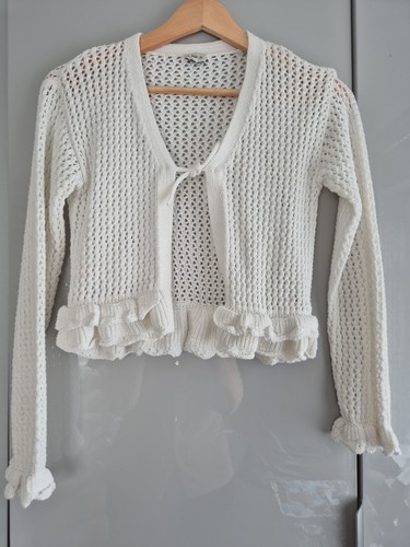 Girls cream open - girls, knit