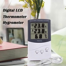 Digital Hygro Thermometer Hygrometer 2 Measuring Points with Memory Min/Max