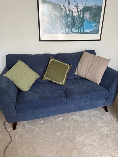 Two dfs denim blue - two, seater