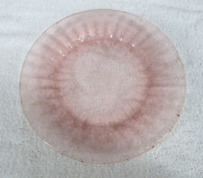 Depression Glass Jeannette Dinner Plate Pink Floral Glass Vintage 8.5" Diameter