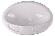 White Plastic Oval Bathroom
