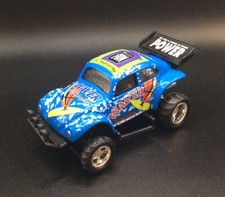 Realtoy Volkswagen Vw Beetle Baja Blue Toy Car Play Worn But Good Condition
