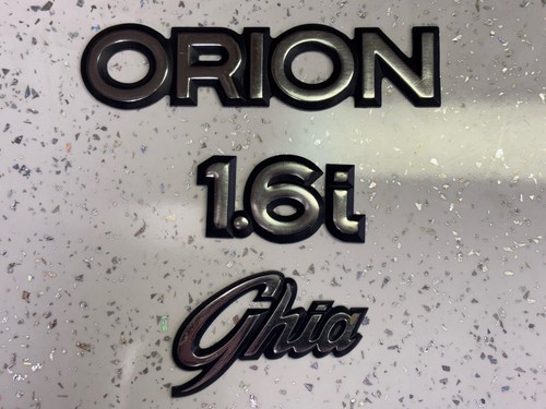 Ford orion ghia badges - orion, 1.6i