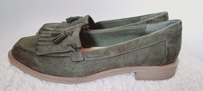 TU Ladies Khaki Tassel Loafer’s Size 8 Wide Brand New Slip On Comfort Shoes