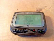 MOTOROLA CP1250 (BLACK) ALPHANUMERIC FLEX PAGER - ZOOM FROM 8 TO 4 LINE DISPLAY