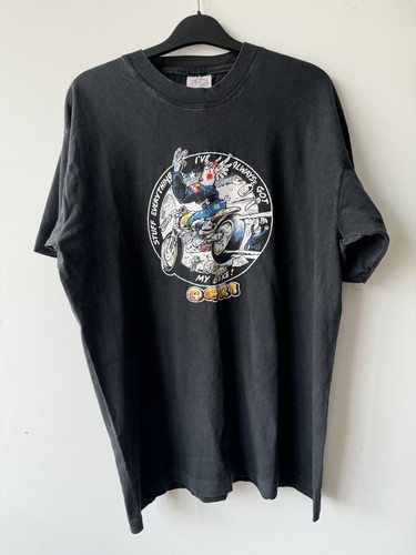 Vintage 90s y2k ogri biker - y2k,