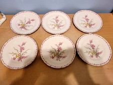 Tuscan "April Beauty" Set of 6 x 7" Bone China Side Plates. Excellent Condition.