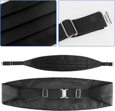 Black Bow Tie Cummerbund for