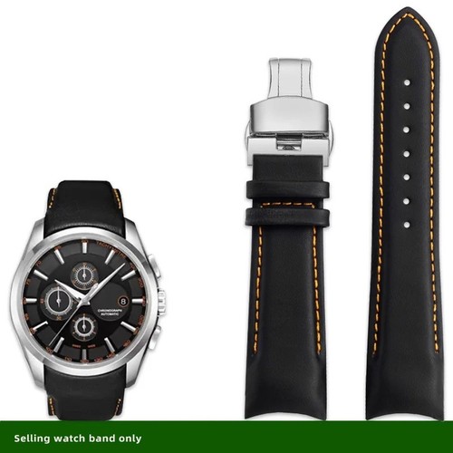 Genuine leather curved end - genuine,
