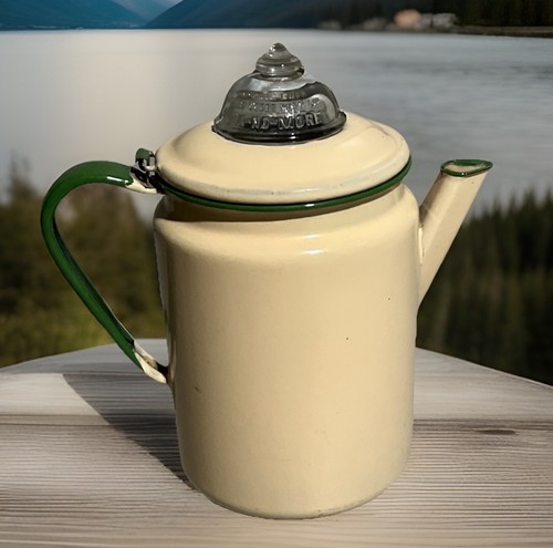 Vintage enamelware cream - vintage,