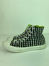 Converse x Marimekko Collab Black White Polka Dot High Top Trainers  UK 8