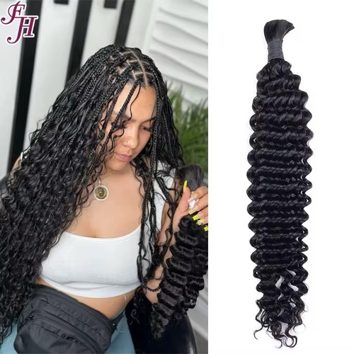 Human braiding hair deep wave - hair,