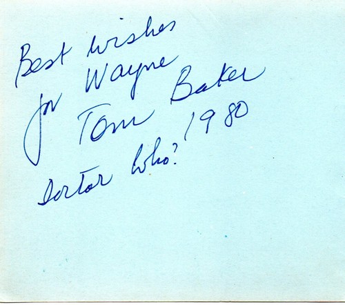 Tom baker the - the, doctor