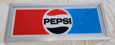 Vintage Pepsi Sign Plastic