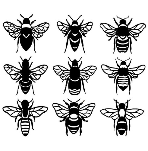 Bumble bees set 9 - bees,