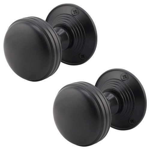 Lined matt black - lined, mortice