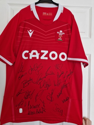 Wales signed rugby shirt - wales, shirt,