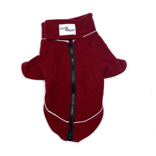Dog fleece coat - coat, zip