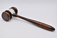 Circa 1960's Sterling Silver Tiffany & Co Wooden Presentation Judge's Gavel