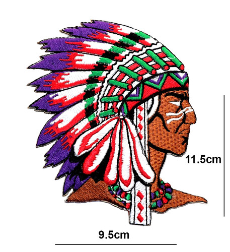 Native american chief - native, iron-on