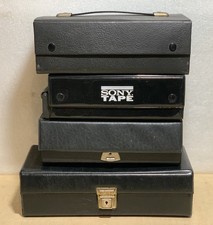 4x Vintage Black Cassette Tape